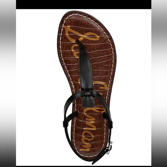 Sam Edelman Black and Brown Sandals with Ankle Wrap - Picture 6 of 13